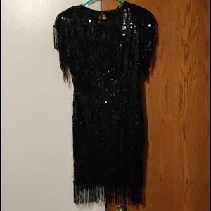 Vintage Sequin Flapper Cocktail Dress Size 4